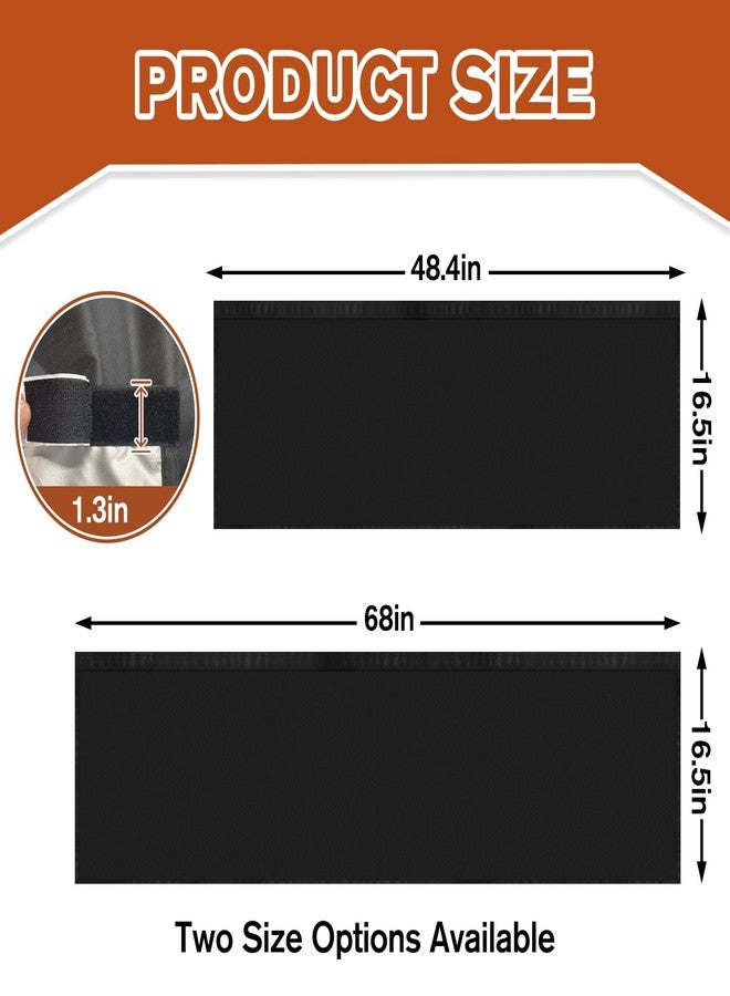 Wibeelee 68 x 16.5 Inch Top of Curtain Light Blocker for Blackout Curtains Light Blocking Fit for Bedroom Bathroom Easy Installation with Self-Adhesive Tape - Image 2